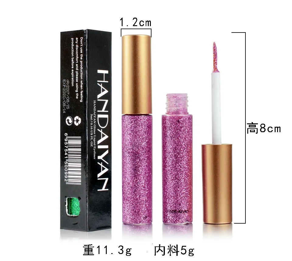 Support Drop Shipping Gradient Liquid Eyeshadow Soft Pearlescent Metallic Glitter Brighten And Lastingly Modify The Eyes
