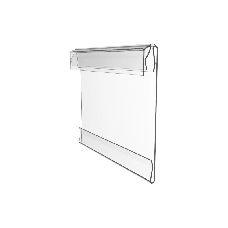 Meethope Store covered-face hinged injection supermarket Plastic PVC Sign Holder shelf Super Grip shelf talker clips