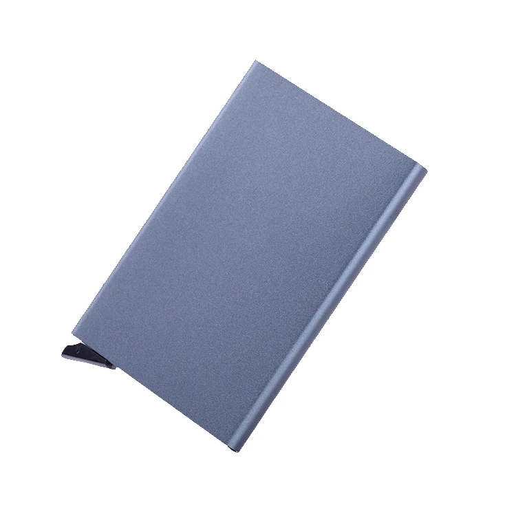 Rfid Blocking Aluminum Metal Men Wallet Wallet Aluminum Metal Case Card Holder Pop Up Wallet Carteras Carteira Masculina