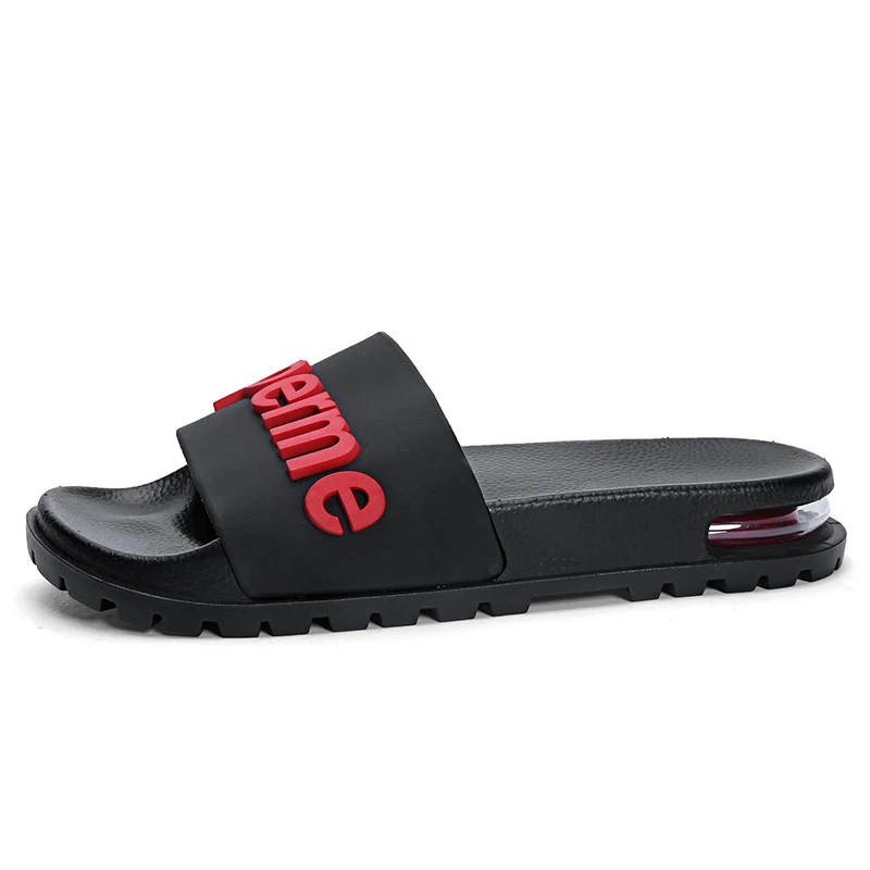 Rubber Outsole PVC Air Cushion Custom Slide Men  Oem Slides Slippers Mens Slides Size 12 Slippers Rubber Sandals