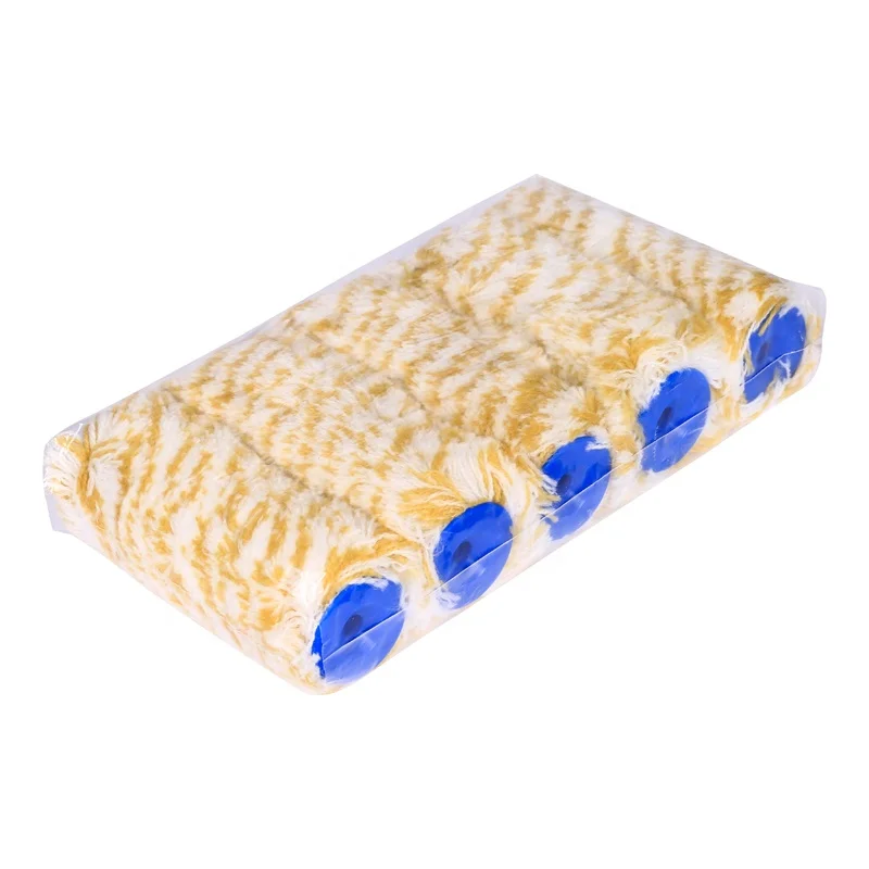 4 Inch Green and White Polyamide Mini Paint Roller Cover
