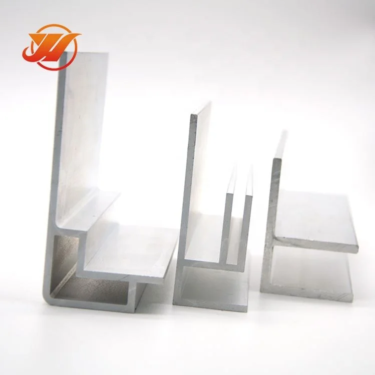 Wardrobe hanging hanger rail profile parts Anodized for furniture for c and u channel Sliding Door Window Aluminum