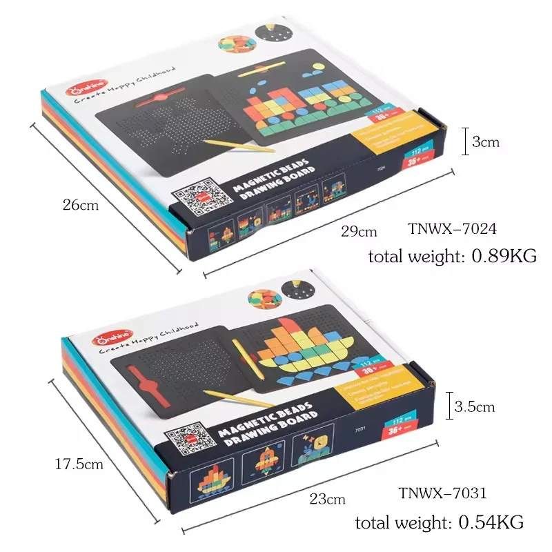 MAGNETIC BEADS DRAWING BOARD WITH MAGNETIC PEN AND PUZZLE educational toys for kids