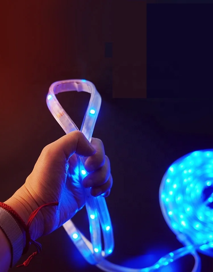 30 meter LED strip PVC tube 5050RGB outdoor waterproof colorful decorative light