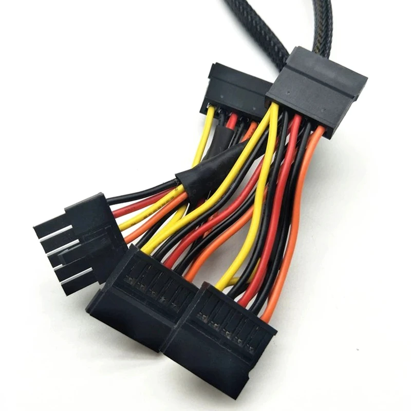custom 5pin molex 3mm male to Sata 15pin Adapter Video Sata Power Cables