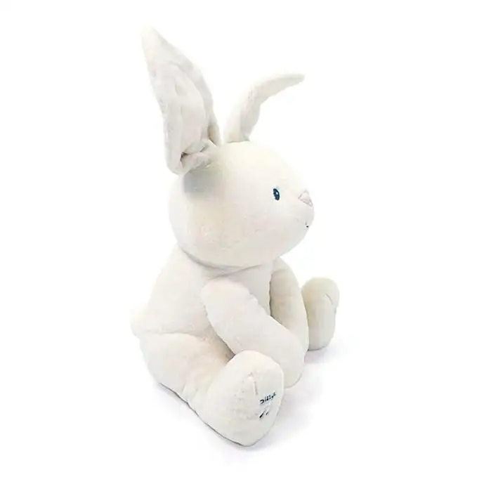 
Direct sales shy rabbit Phoebe bunny will sing cover ears music bunny electric plush toy 