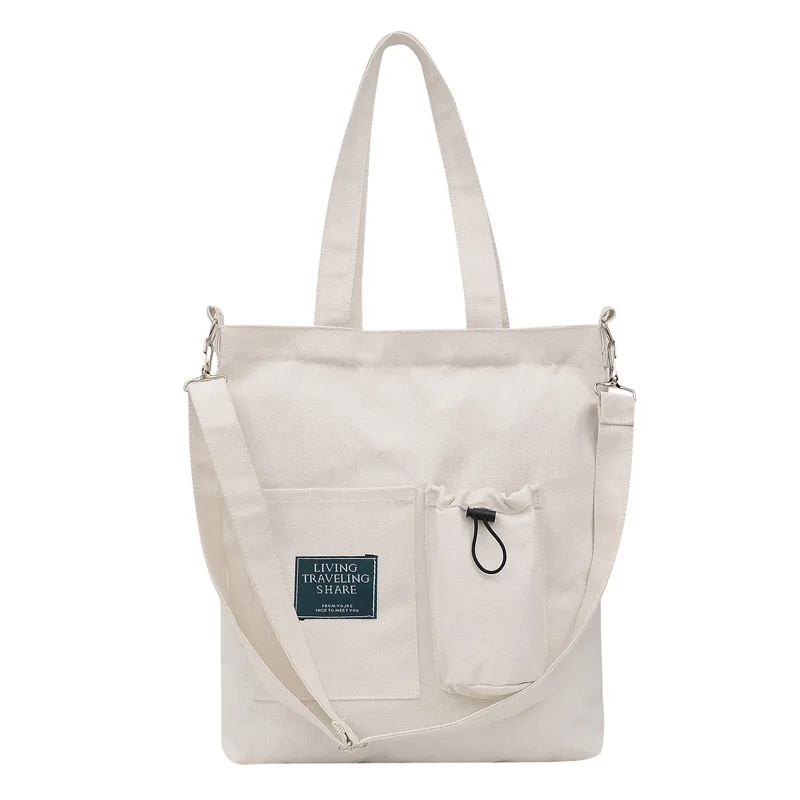 Spot Can Be Customized Multifunctional Canvas Bag Girls Shoulder Messenger Daily Necessities Storage Bag Wholesale YF039