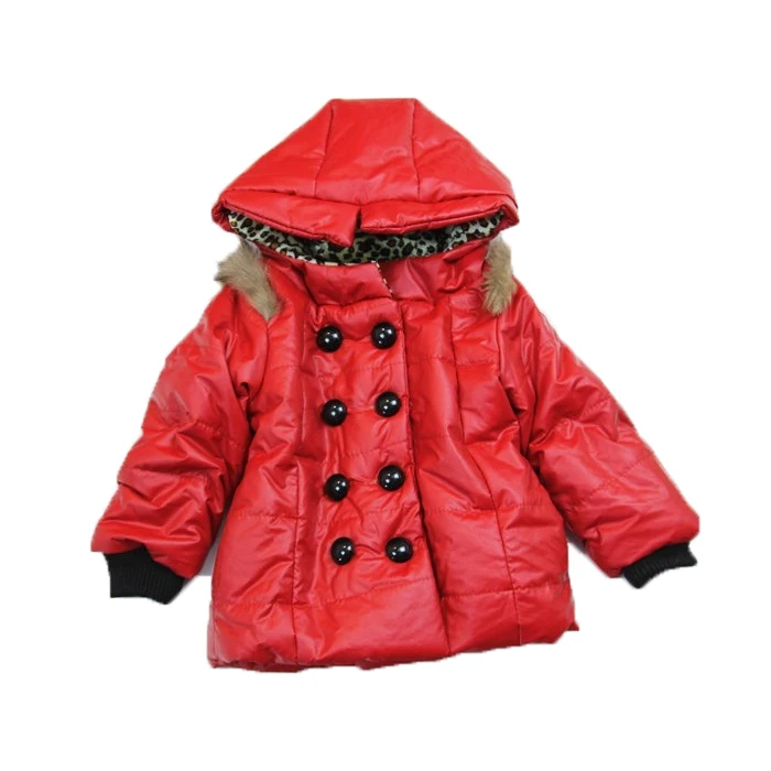 Custom your private label long  girls coats best selling warm winter coat for kids