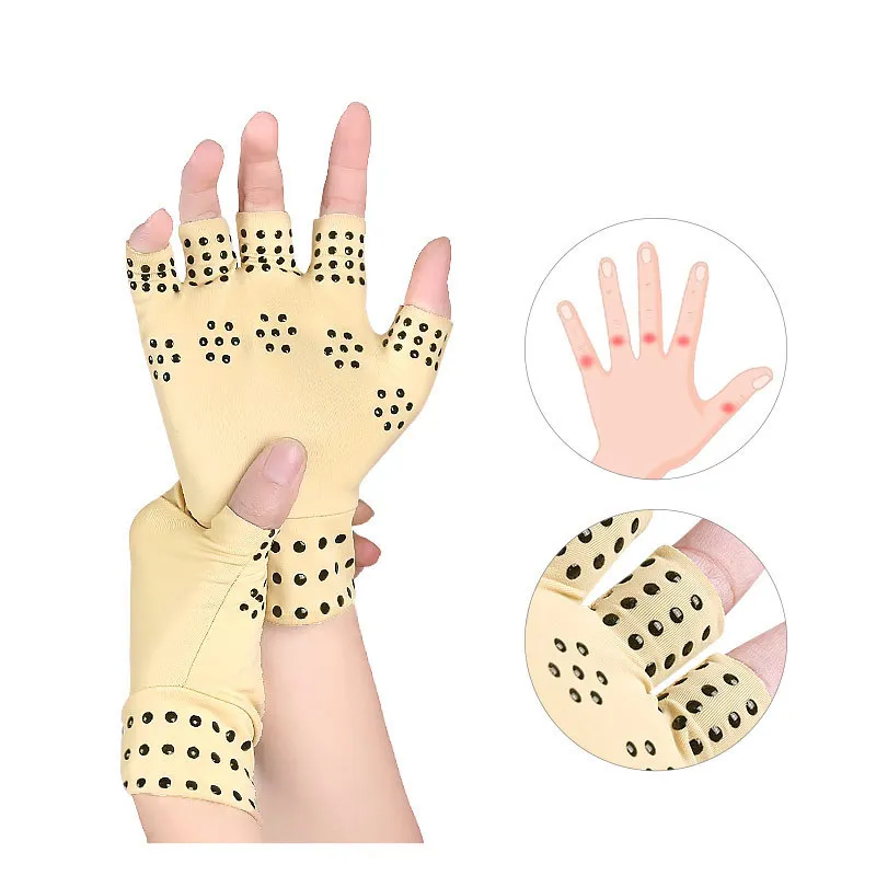 Magnetic Therapy Anti Arthritis Compression Gloves Hand Pain Relief Hand Wrist Brace Support Health Care Corrector De Postura