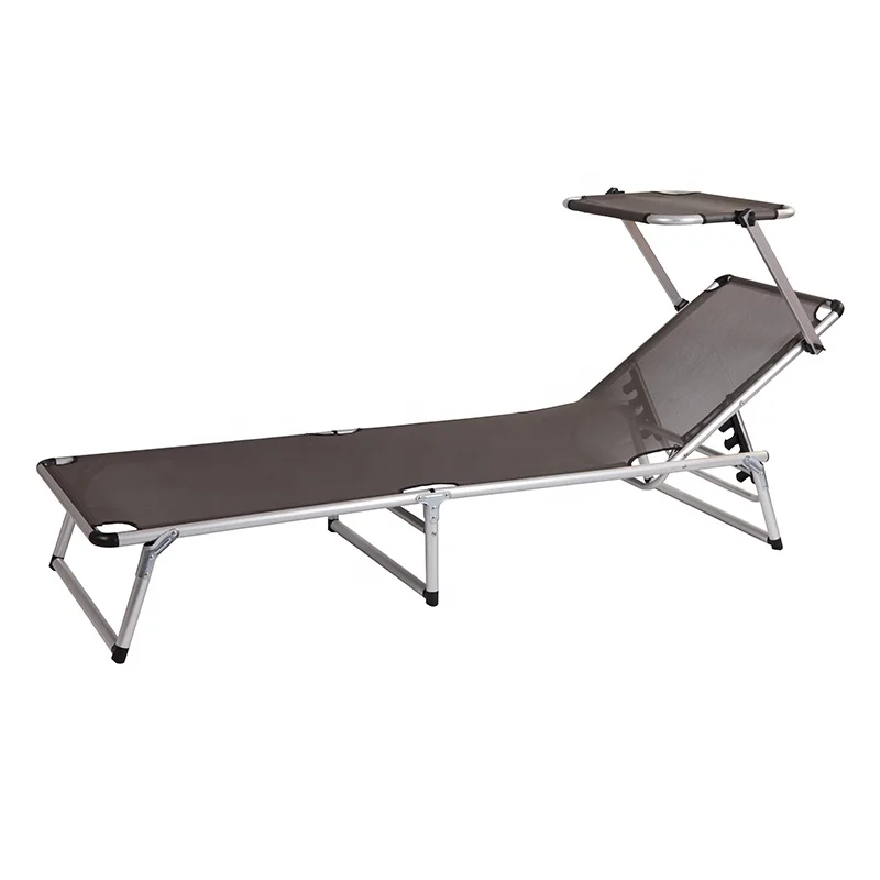 OUTDOOR BEACH BACK 3 POSITION ADJUSTABLE SUN LOUNGERS CAMPING FOLDING CHAIR