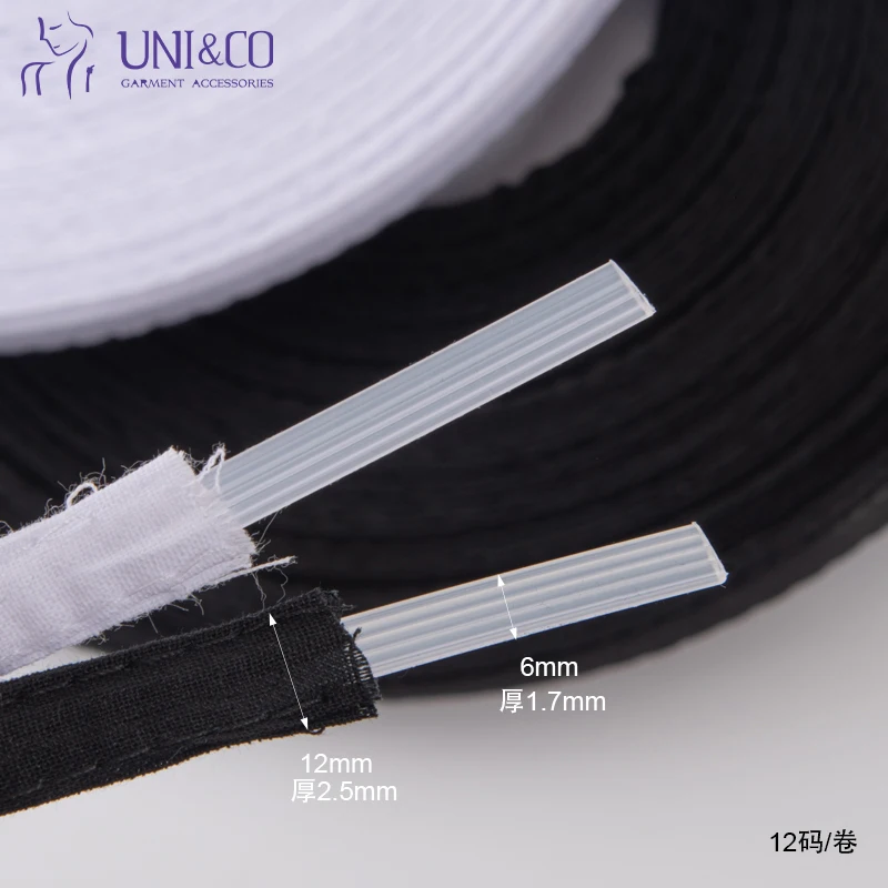 Wedding Garment Accessories Corset Cotton Fabric Covered Plastic Boning for Bra