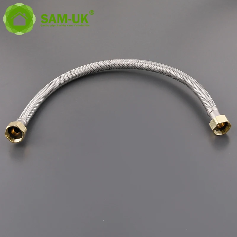 Car Stainless Steel High Pressure Hydraulic Metal Black Nylon Flexible Braided Rubber Hose 20