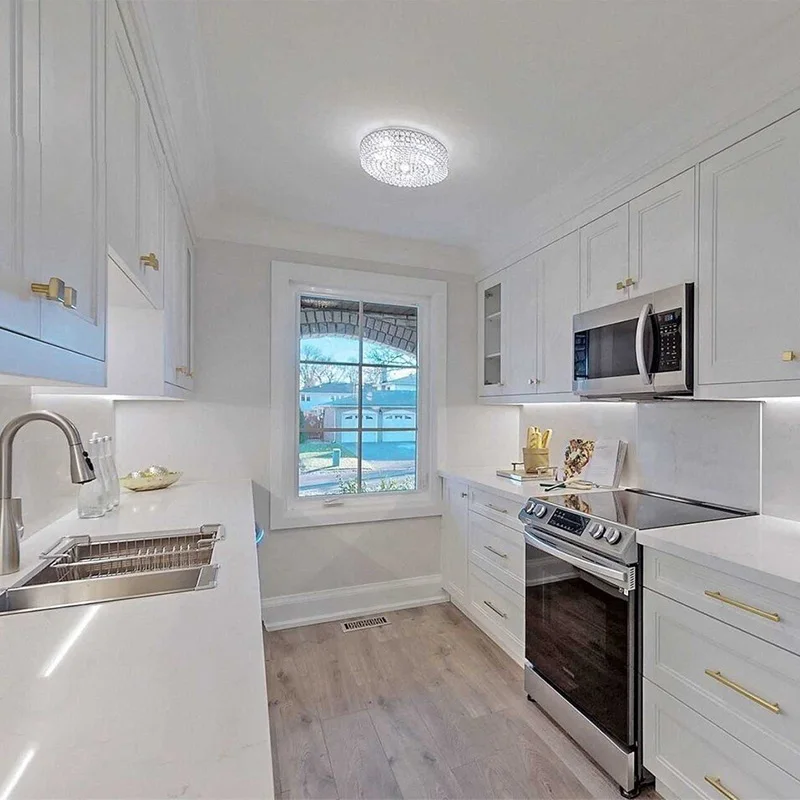 European style luxury customized size modern complete modular kitchen cabinets for apartment kitchen