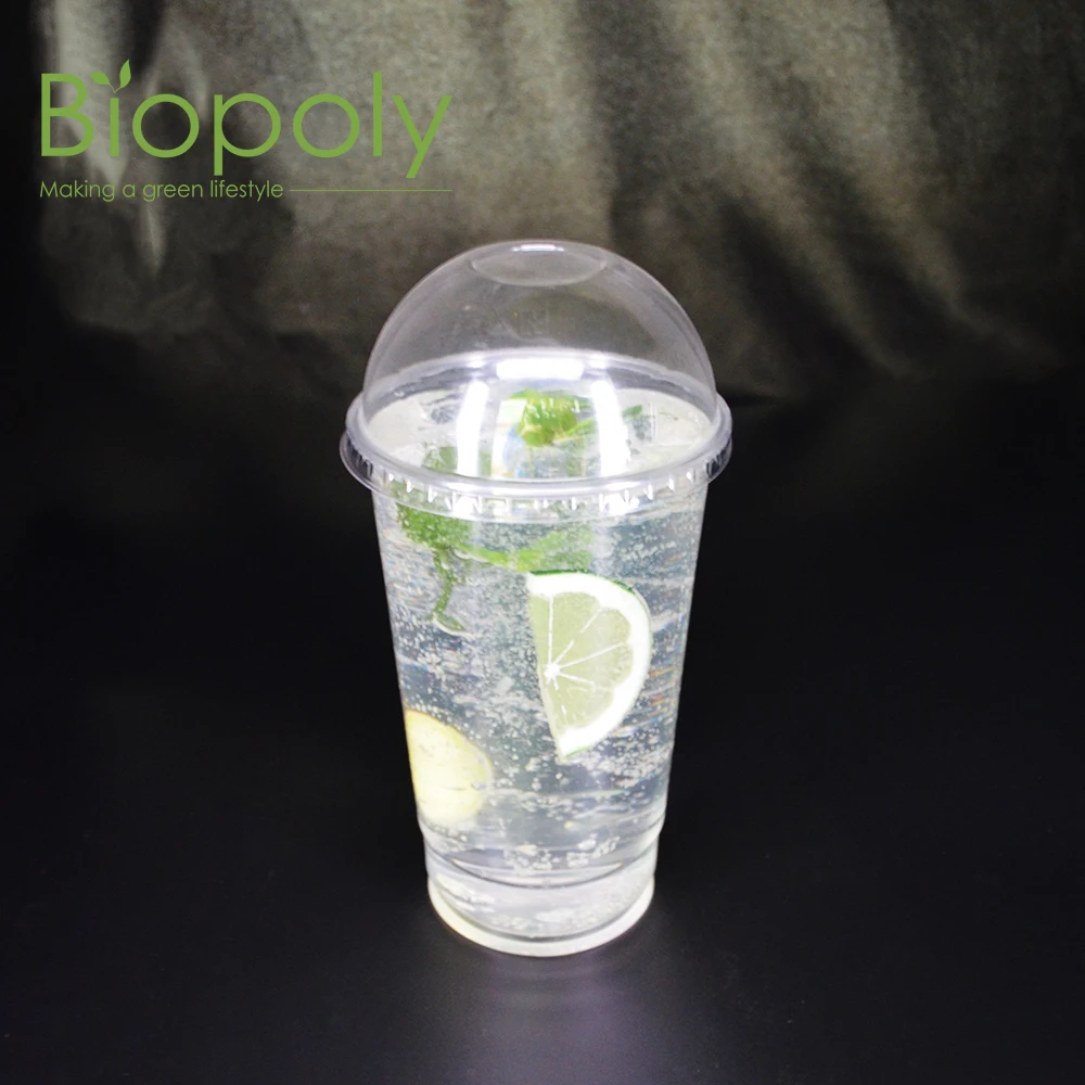  pla biodegradable transparent juice wine cold