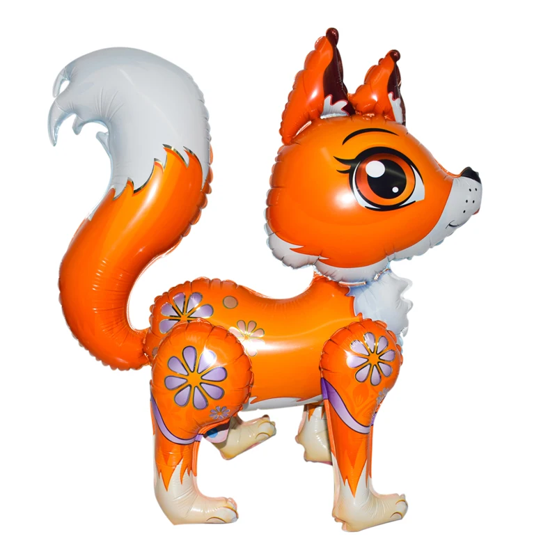 New Arrival 4D Balloon With Movable Limbs Rotation Inflador De Globos Fox Shape Inflatable Balloon For Child