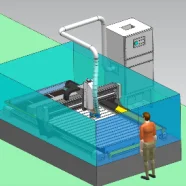 2024 New Vertical Pulse Anti-blow Cabinet industrial cyclone dust collector for CNC laser vacuum cleaner