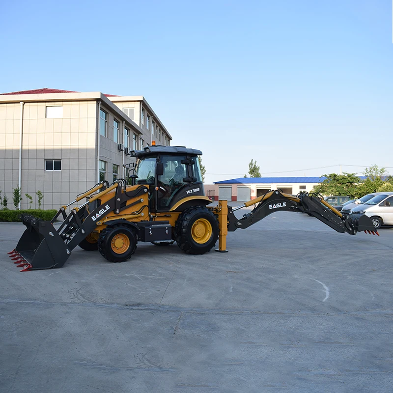 Free Shipping 4x4 Wheel Drive Tractor Backhoe Excavator Loader 3cx 4cx Jcb Backhoes Loader With Digger