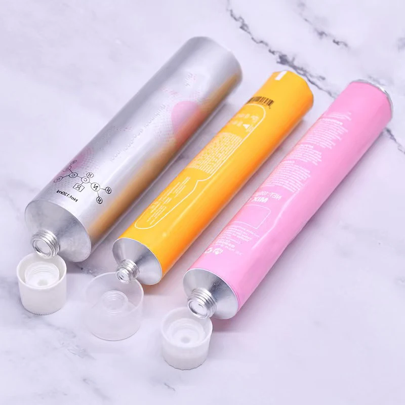 Wholesale Custom Printing Squeeze Empty 10 ml 20ml 22ml Round Plastic plain Tube Aluminum Tubes For Acrylic Paint Packaging