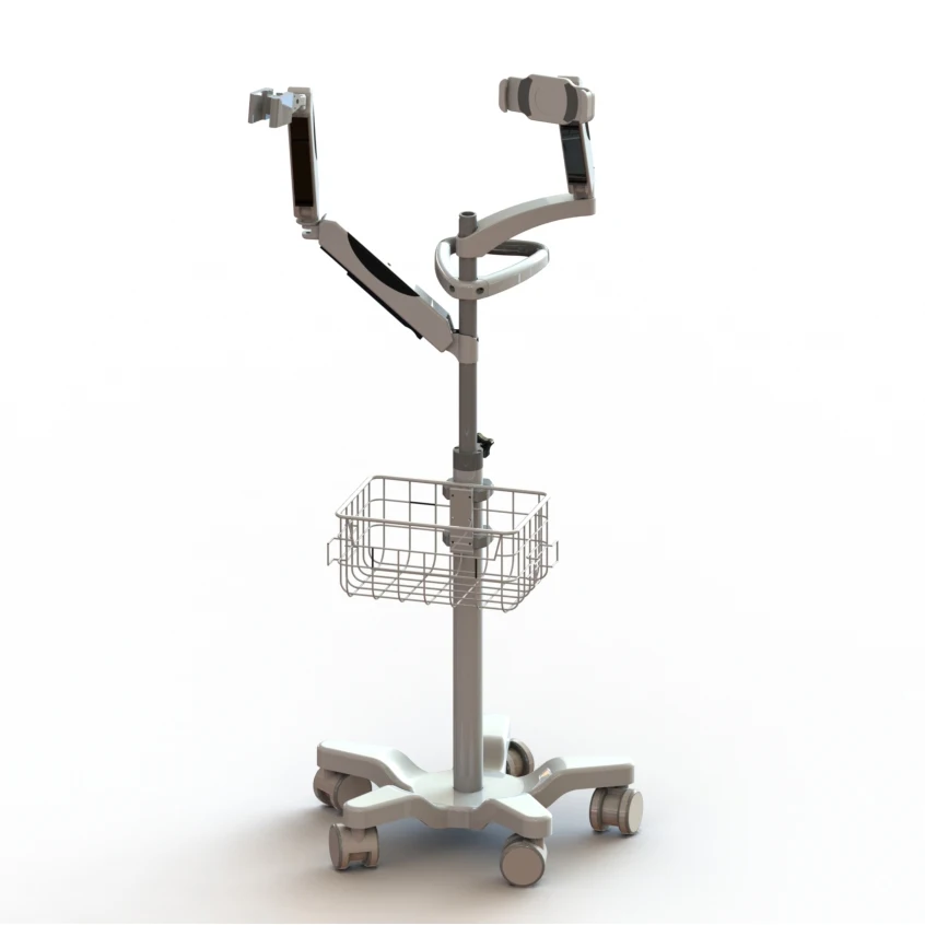Movable Hospital Tablet 360 degrees of adjustment Medical ipad trolley Camera surveillance trolley