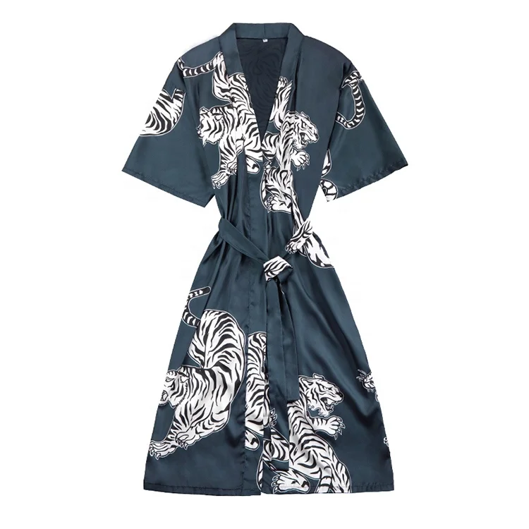 
New ready to ship satin silk sleepwear woman bridal chinese kimono robes 