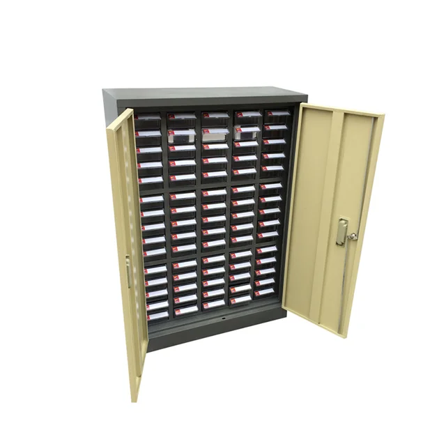 Антистатический супер прочный металлический шкаф для хранения мелких деталей с 40 ящиками
