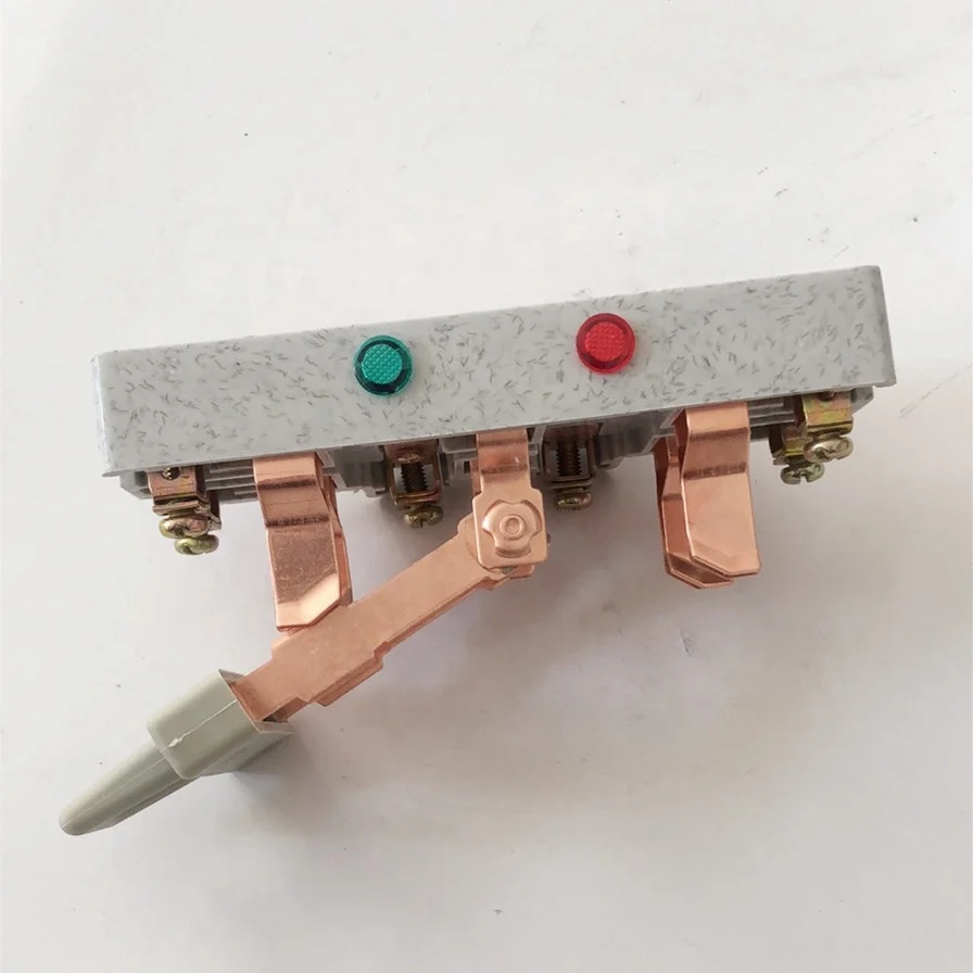 Iron Grey 2 Pole 100A 63A 225A Change Over Light Switch Knife Switch