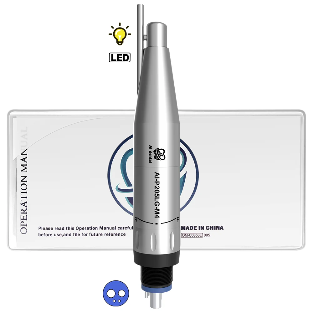 AI-P205LG/P205 Series E-Type Air Motor Dental Low speed Tooth Polishing Handpiece Disposable Prophy Dental Surgical Equipments