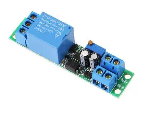12V delay relay module car start delay switch with optocoupler signal trigger time adjustable