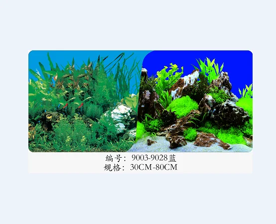 High Definition Painting for Fish Tank Decoration Adhesive Aquarium Background Paper 3D Double Sided Picture