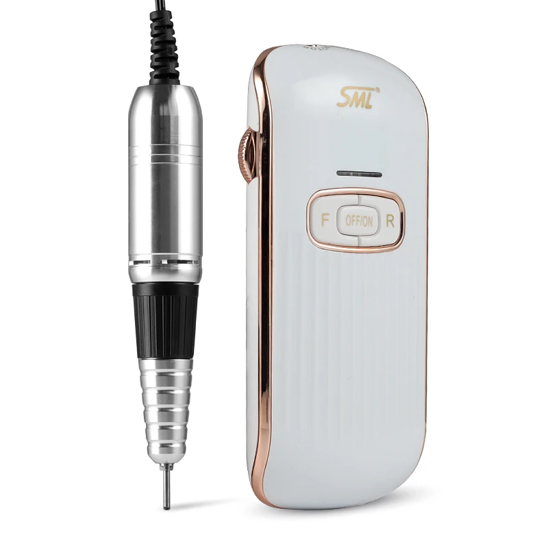 SML Custom micromotor strong M11 nail file drill machine 35000 rpm rechargeable cordless electric nail drill for manicure
