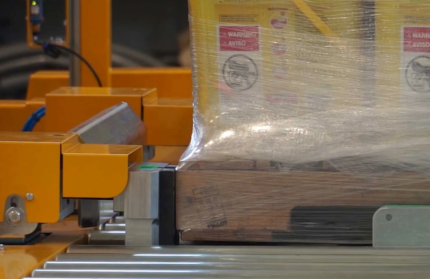 New Toppy Pallet changer optional Automatic Film Trimmer / Cutting station box for gib warehouses