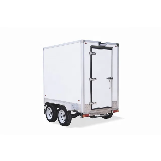 cold storage trailer freezer trailer for sale Design refrigerator cooling food trailer truck van for sale