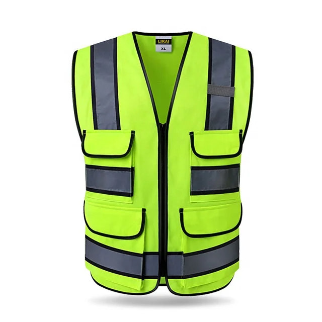 
TZW-015 China factory wholesale mesh yellow safety vest for police 