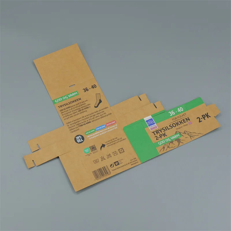 Wholesale Custom Kraft Paper Color Folding Card Color Blister Paper Card for Product Packaging