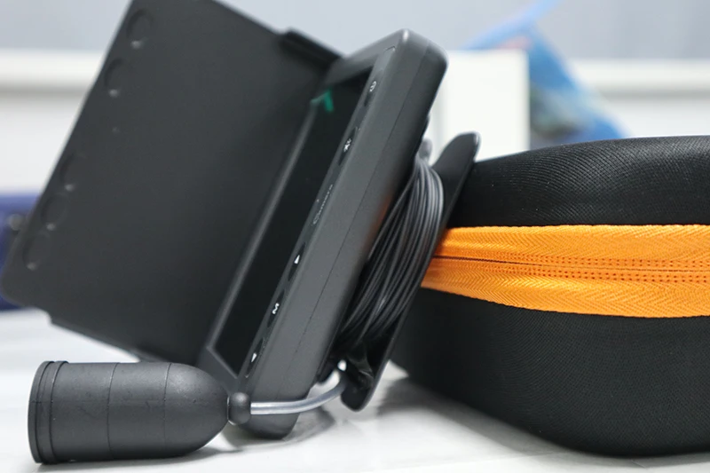 HR-4315B Top sales 5m to 20m cable battery powered waterproof rainproof mini underwater fish finder camera