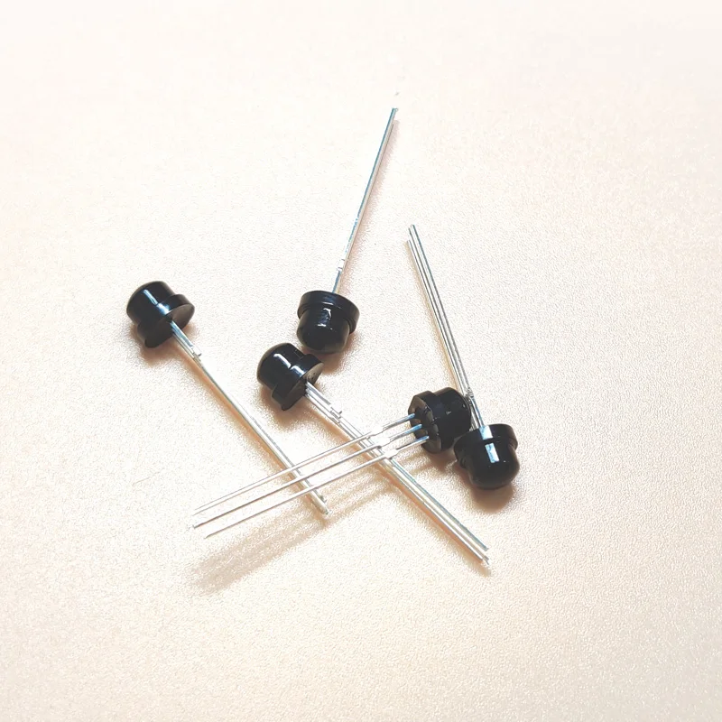 Round Electronic Lfn Digital 38 Khz Infrared Sensor Plastic Material Black Ir Function Infrared Receiver