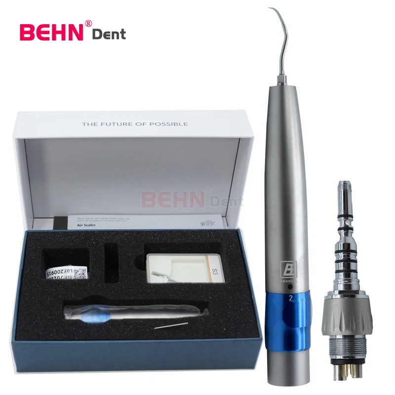 Dental cavitron scaler ultrasonic Sonicflex air scaler handpiece LED Sonic L with 3 Tip for periodontal Scaling Endodontic tips