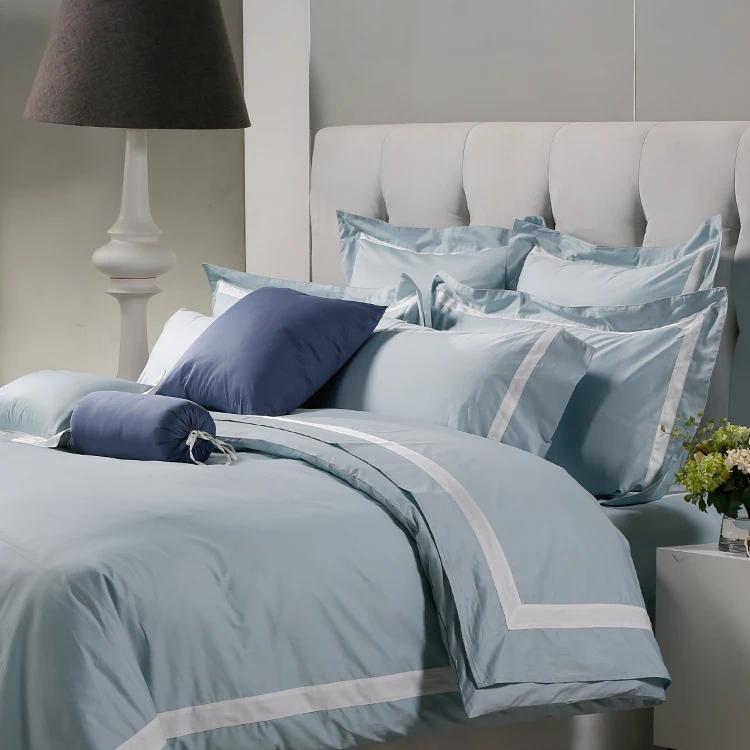 Hotel home linen 100% Cotton Bedding bed Set with Duvet Cover bed sheets high quality