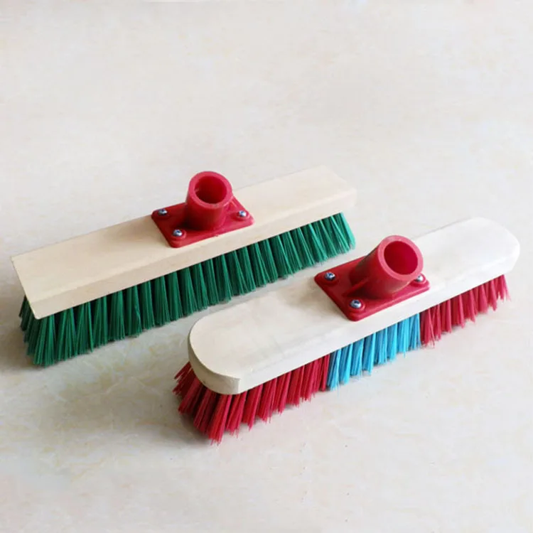 Excellent Quality Wooden Handle Cleaning Plastic Floor Brush