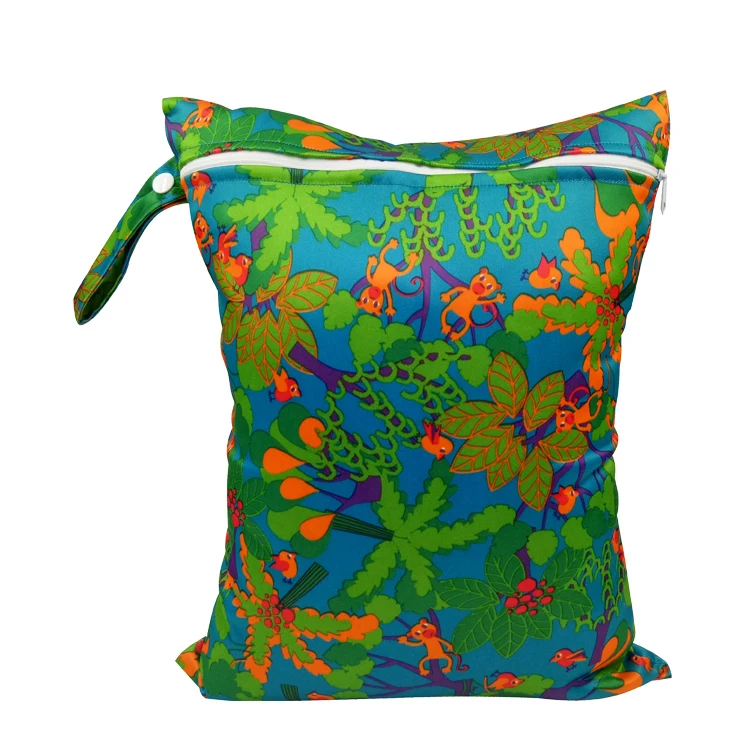 Hot Selling Wholesale Baby Diaper Bag Hanging Wet Bags Reusable Waterproof Nappy Changing Diaper Bag