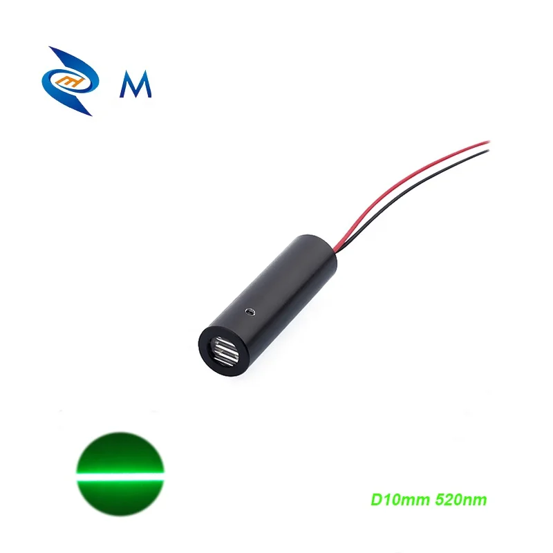 Компактный лазерный модуль D10mm 520nm 10mw с низкой температурой