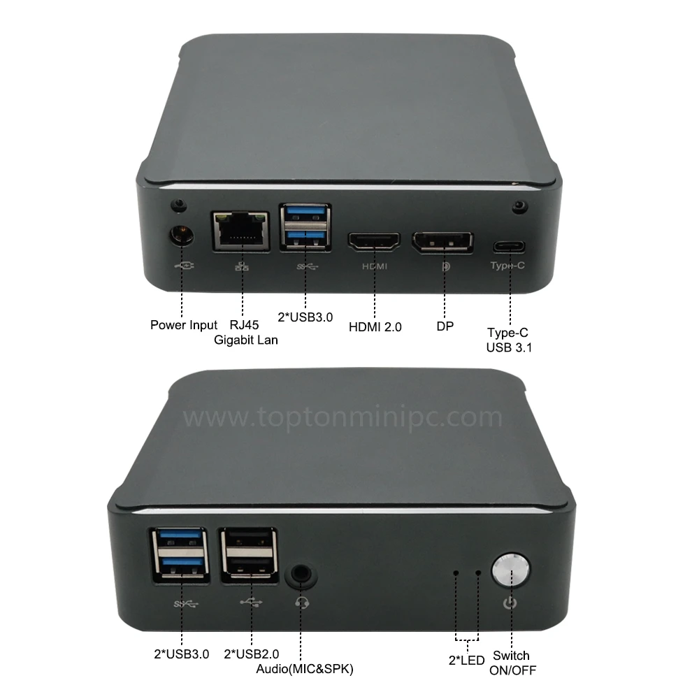 [Четырехъядерный процессор Intel Core I7-8565U I5-8265U] Мини-ПК Eglobal Nuc i7 Win 10 Pro 2 * DDR4 M.2 NVMe AC WiFi