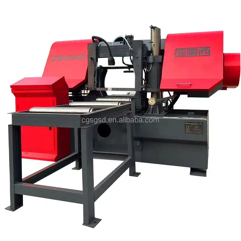 Hydraulic Horizontal Steel Bar Cast Iron Metal Cutting Sawing Machine Automatic Feed Aluminum Rebar Band Saw Cut Machinery