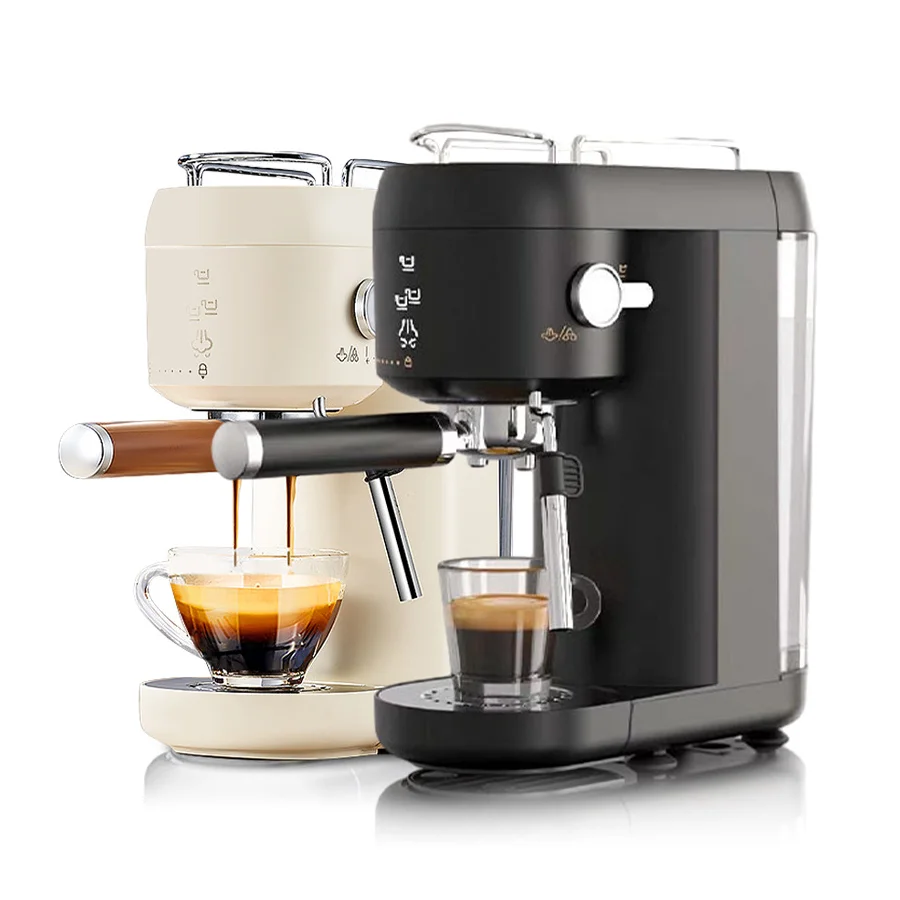 Wholesale 20 Bar Pump Electric Portable Coffee Machine Semi-Automatic Italy Espresso Coffee Maker with Milk Frother