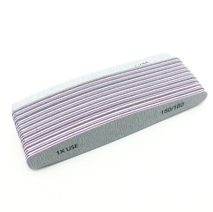 Professional Emery Board Manicure Pedicure Custom Personal Logo 80/80 100/180 Nails File