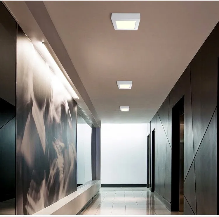 Dimmable 6W 12W 18W 24W Round/ Square Down Light Surface LED Ceiling panel light, led Panel Light