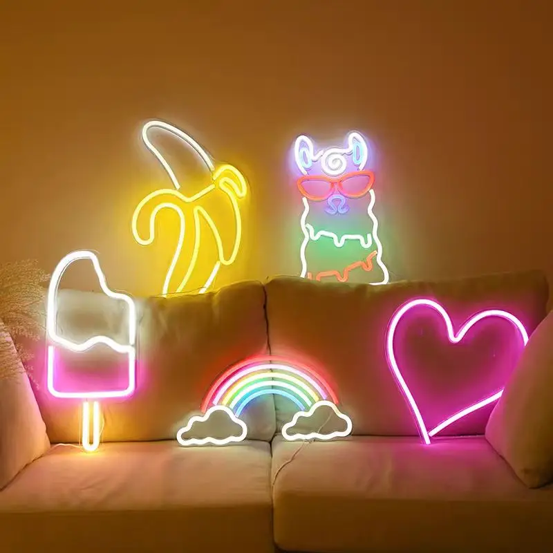 Hot Sale Good Quality Indoor Personalized Sign Custom Made Wall Mount Babe-mirror Acrylic Led Neon Sign