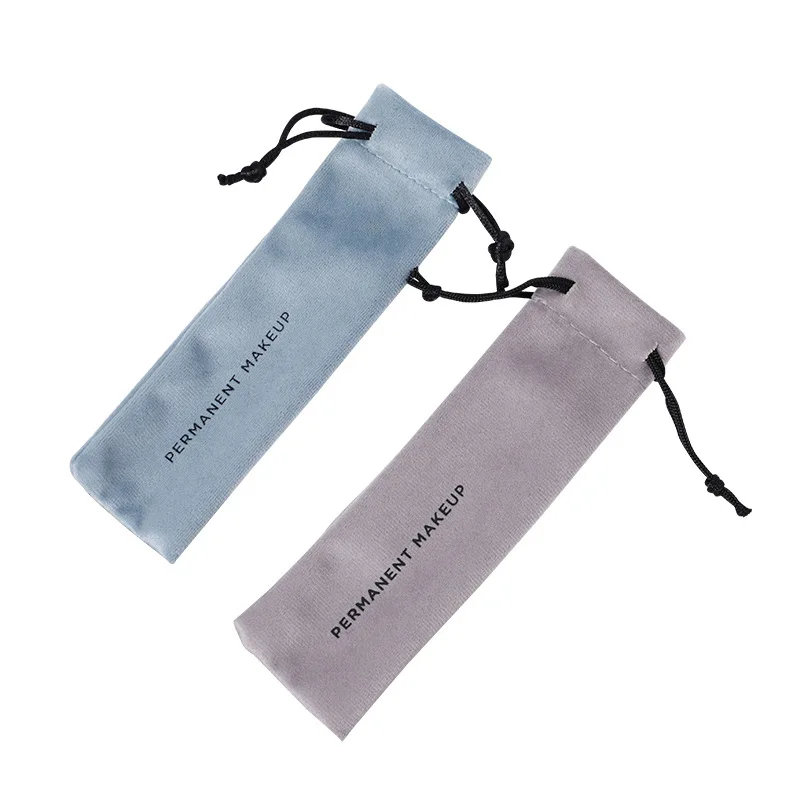 Wholesale Custom Logo Soft Lipstick Cosmetics  Packing  Pouch Bags Travel Gift Small Luxury Silk  Velvet Jewelry Bags