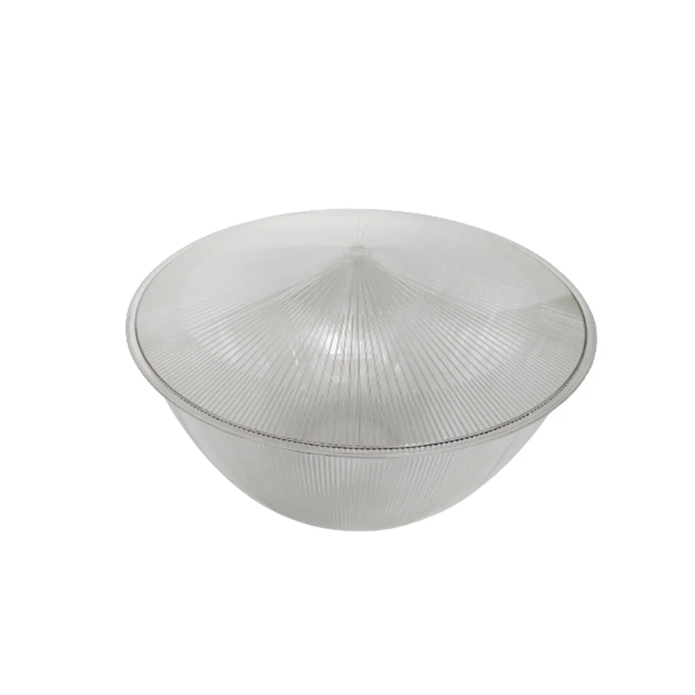 16inch three hole cheap price transparent pc plastic lampshade for 100w 150w 250w waterproof led high bay light reflector