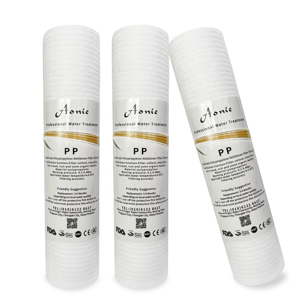 PP Spun Cartridge 10 Inch 5 Micron PP Sediment String Wound Water Filter Cartridge